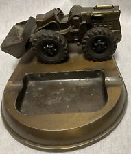 Metal Paperweight 1950 Lorain Tractor Front Loader Thew Shovel Koehring Ash Tray picture