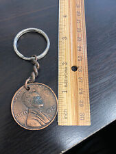 Vintage Penny Keychain 1965 bethany grain co  picture