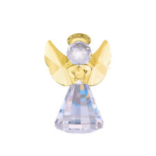 Yellow Crystal Angel Figurine Collectible Glass Angel Ornament Home Decor picture