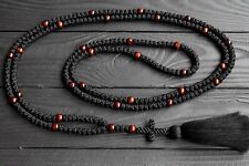 Orthodox Prayer Rope Rosary 300 knots,brojanica, komboskin black picture