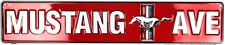 Ford Mustang Ave Street Aluminum Wall Man Cave Sign picture