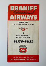 Braniff International Airways 1961 Ticket Envelope & Baggage Check Form picture