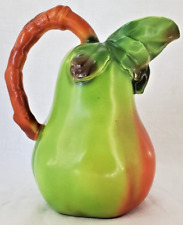 Ditmar Urbach Small Pitcher Green/Red Czechoslovakia Art Deco 7“ picture
