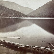 Antique 1870s Echo Lake Franconia Notch NH Stereoview Photo Card V1906 picture