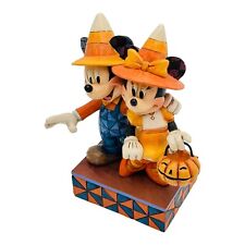 Jim Shore Disney Countdown To Candy Halloween Figurine Mickey & Minnie SIGNED picture