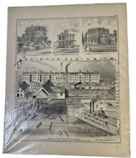 1874 illustrated historical Litho of Stillwater Minnesota Industry 17” x 14” picture
