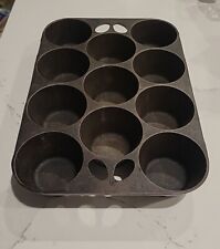 Griswold no. 10 Cast Iron Vintage Popover Pan 949C Muffin 11 Count Fully Marked picture