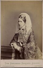 The Baroness Burdett Coutts London UK CDV Vintage Albums  picture