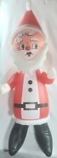 Christmas Santa Claus Inflatable Vinyl Made in Japan Mid-Century Holiday Rare picture