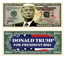 Donald Trump 2024 President Dollar Bill MAGA Novelty Funny Money with Holder picture