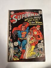 DC COMICS Superman #199 - 1st Superman Flash race 1967 picture