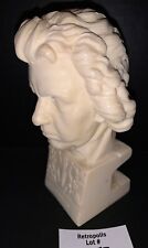 Vintage Music Composer Bust Figurine Bookend Beethoven Italy Sculptor A Santini picture