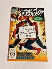 Amazing Spider-Man 250 Hobgoblin signed John Romita jr Cover 1983 comic book picture