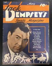 Jack Dempsey's Sports Magazine May 1938 Pulp FIRST issue; Jack Dempsey; Lou G... picture