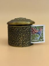 USPS roll coil stamp metal Elegant dispenser office decor brass Floral motif picture