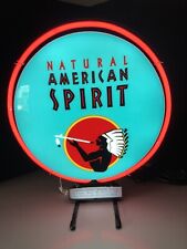 Rare Native American Spirit Tobacco Indian Beer Bar Neon Button Light Bar Sign picture