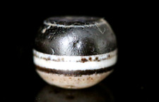 Exceptional Ancient Dzi Bead, Bactrian Ancient Agate Banded Bead - 12mm #A475 picture