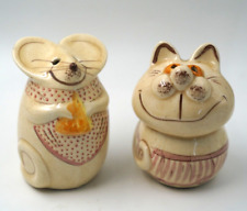 NS Gustin Co Pottery Cat Cheese Shaker Ceramic Smiling Kitty Vintage dry stopper picture