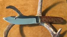 Custom Handmade Fixed Blade Hunting Knife With Sheath USA One of a Kind picture