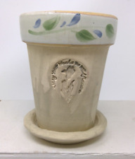Vintage RPW Rowe Pottery Planter Flower Pot - May Your Weeds be Wild Flowers picture
