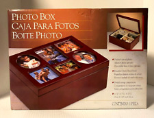 Photo Box Cherry Wood Finish Seville Classics picture