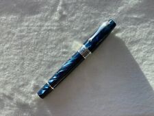 Montegrappa Extra 1930 Midnight Blue Fountain Pen- 18K Medium Nib- No Box picture