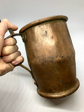 Vintage antique handmade russian empire copper beer big mug cup 1,5L picture