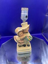 vintage art deco figural lamp Chalkware Needs New Cord picture