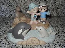 SeaWorld Exclusive SIGNED Precious Moments Figurine-60th Anniversary-New In Box picture