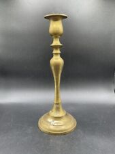 Vintage Solid Brass Candlestick Single Made In India 12” picture
