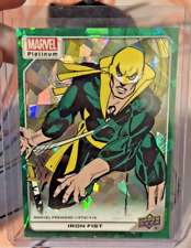 2022 UD Marvel Platinum Iron Fist Green Crackle 90/99 #168 DZWL picture