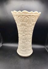 Vtg Lenox Wentworth Porcelain Ivory Colored Raised Design Floral Vase picture
