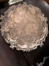 Silverplate Salver by Corbell & Co  round tray picture