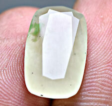 9.50 Carat Extremely Rare White Grossolar with Green grossolar Dot From Pakistan picture