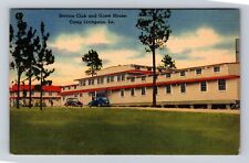 Camp Livingston LA-Louisiana, Service Club And Guest House, Vintage Postcard picture