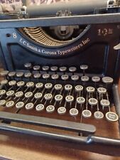 Vintage LC Smith & Corona Standard Typewriter 1930s Black W/ Case Floating Shift picture