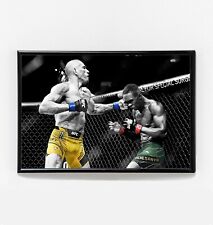 Alex Pereira vs Israel Adesanya TKO Fight Poster Original Art UFC 281 NEW USA picture