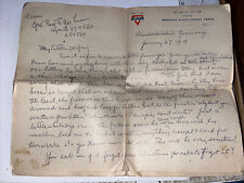 Antique January 1919 WWI Letter Home to Wife From Kleinmaischeid Germany 8 Pages picture