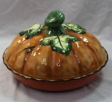 Kate Williams - Pie Plate - Oven Safe - Pumpkin Design - Pumpkin Pie Recipe picture
