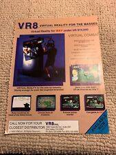 11- 8.5''  Virtual Combat Vr8  arcade Video game AD FLYER picture