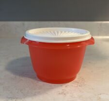 Tupperware 20 Oz Servalier Bowl #886 Red With White Seal Lid NEW picture