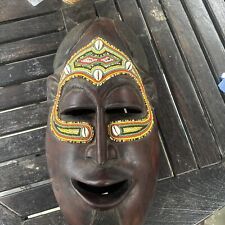 African Beaded Shell Mask Beautiful Tribal ONE OF A KIND Kenya picture