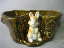 Vintage SylvaC 4292 England vase / pot with rabbit figurine on it RARE picture