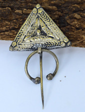 Ancient Solid Bronze Pendant Old Style Roman RARE Necklace Amulet Authentic picture