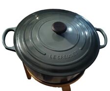  LE CREUSET  34 Cm In Diameter Green/ Barley Used( See Pics) Cast Iron Pot picture