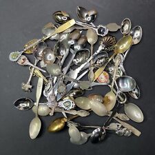 Vintage LOT of 40 Collector Souvenir Spoons Mostly Northern Canada Miniature picture