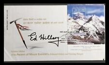 147.INDIA 2003 GOLDEN JUBILEE ASCENT OF MT. EVEREST FDC SIGNED SIR EDMUND HILARY picture