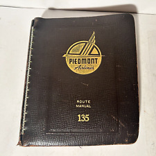 Vintage Piedmont Airlines Jeppesen Pilot Route Manual Binder 135 1984 picture