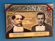 Historic Autographs dna hair Famous Editors Charles Dickens And Eugene McCarthy picture