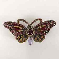 Jay Strongwater Butterfly Trinket Box Jeweled Enamel Insect Two Compartments picture